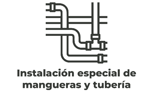 Instalación especial de mangueras y tubería