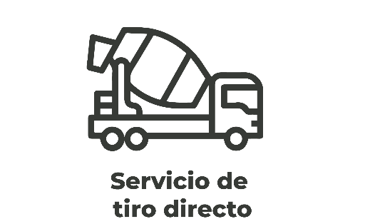 Servicio de concreto premezclado con tiro directo